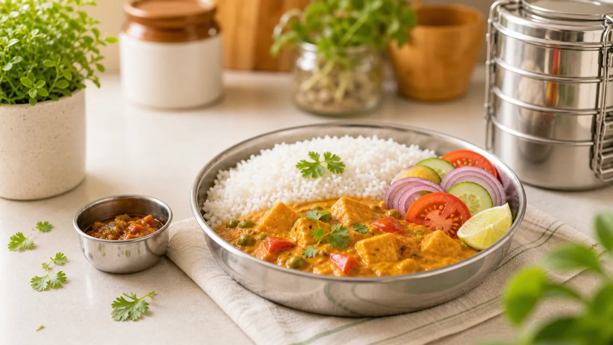 Friday Curry Rice Bowl — Rice bowl from Ravinarayan PG & Tiffin Services